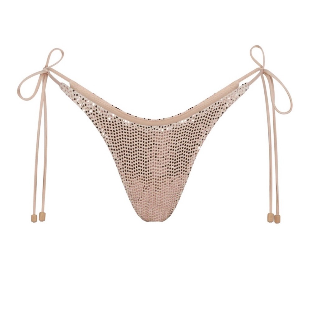 🔥 NWT (SET) LIMITED EDITION SKIMS Sequin 2 PC (Top & Bottom) CLAY - Picture 9 of 13